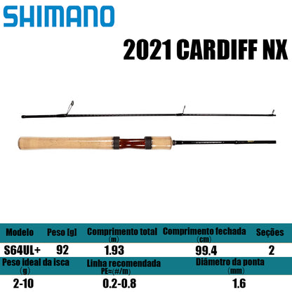 SHIMANO 2021 CARDIFF NX S64UL+ para molinetes de pesca