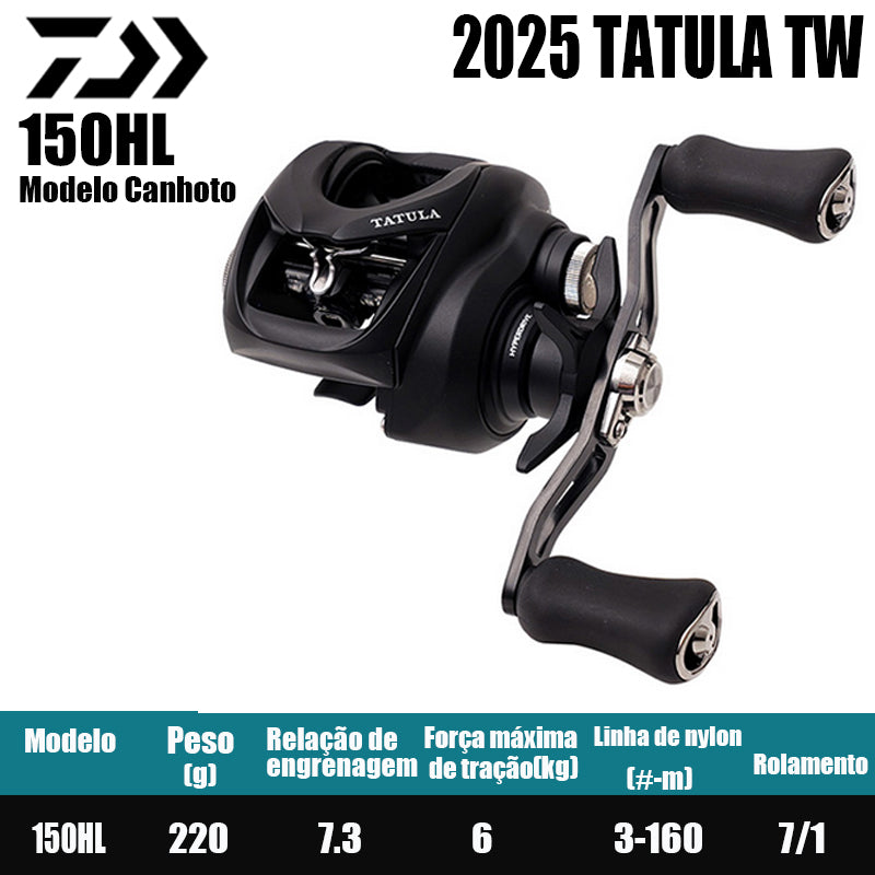 DAIWA 2025 TATULA TW 150HL Modelo Canhoto