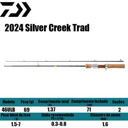 DAIWA 2024 Silver Creek Trad 46ULB para carretilhas de pesca
