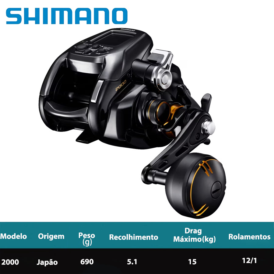 SHIMANO 2022 BeastMaster 2000 carretilha elétrica