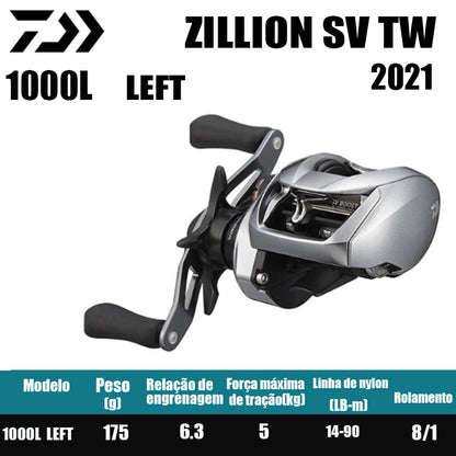 Carretilha De Arremesso DAIWA 2021 ZILLION SV TW ,Série 1000XHL, Série 100,Peça De Reposição Para Pesca Em Água Doce E Salgada. País de origem: Japão