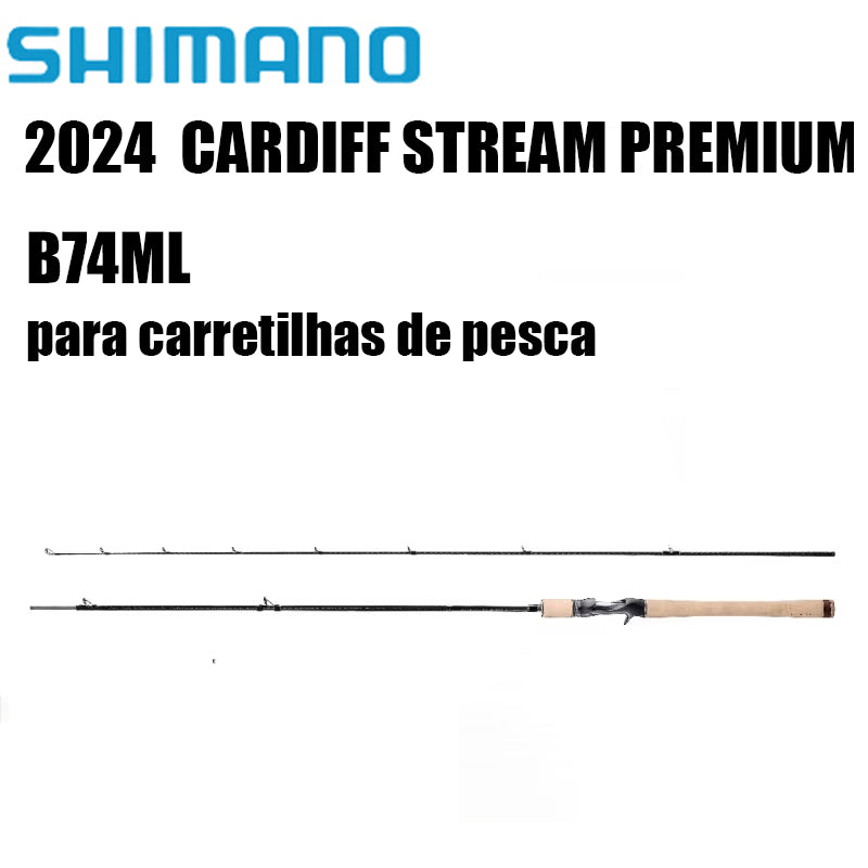 SHIMANO 2024  CARDIFF STREAM PREMIUM B74ML para carretilhas de pesca