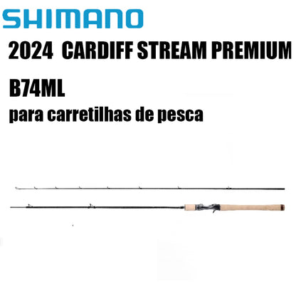 SHIMANO 2024  CARDIFF STREAM PREMIUM B74ML para carretilhas de pesca