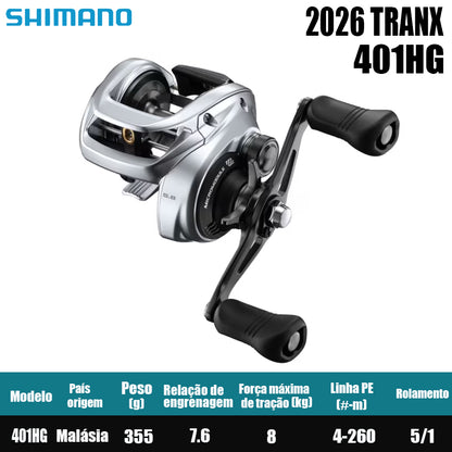 SHIMANO 2026 TRANX 401HG Modelo Canhoto