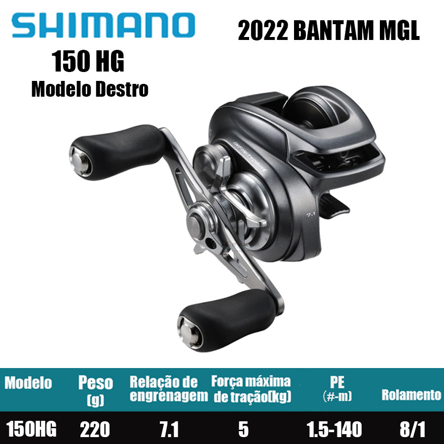 SHIMANO 2022 Bantam 150HG Modelo Destro