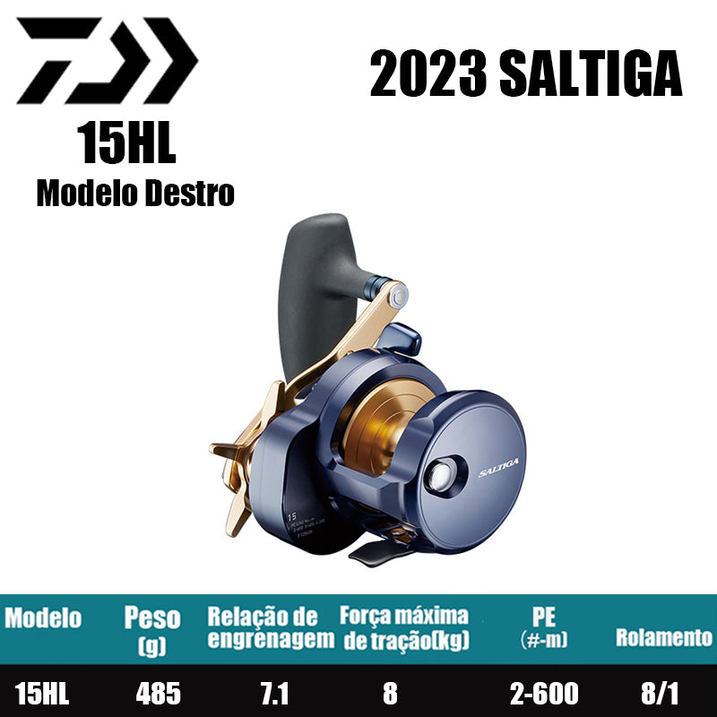 DAIWA 2023 SALTIGA 15HL Modelo Canhoto
