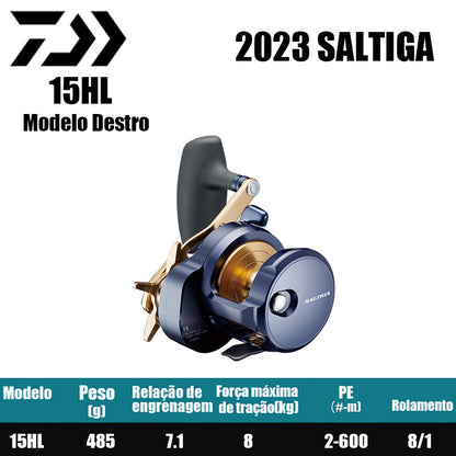 DAIWA 2023 SALTIGA 15HL Modelo Canhoto