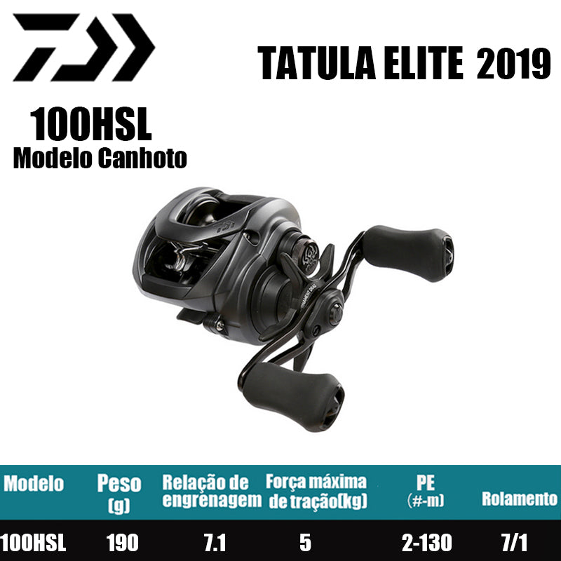 DAIWA 2019 TATULA ELITE 100HSL Modelo Canhoto