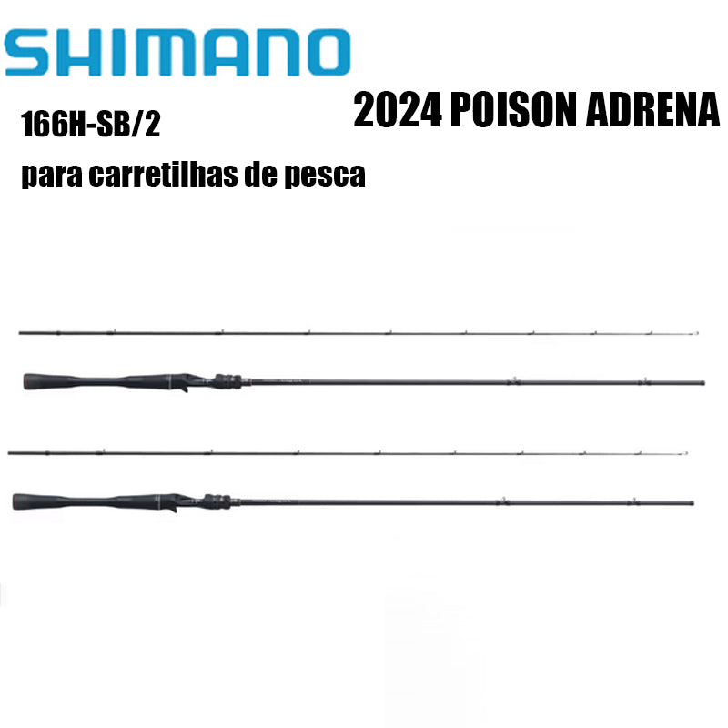 SHIMANO 2024 POISON ADRENA 166H-SB/2 para carretilhas de pesca