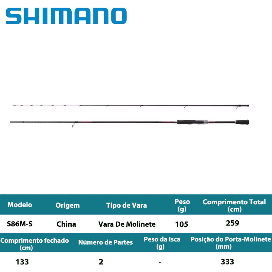 SHIMANO 2023 SEPHIA SS S86M-S Vara De Molinete