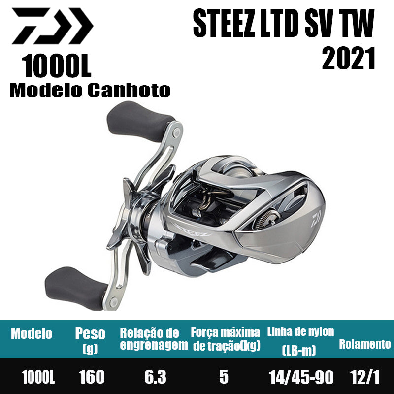 DAIWA 2021 STEEZ LTD SV TW1000L Modelo Canhoto