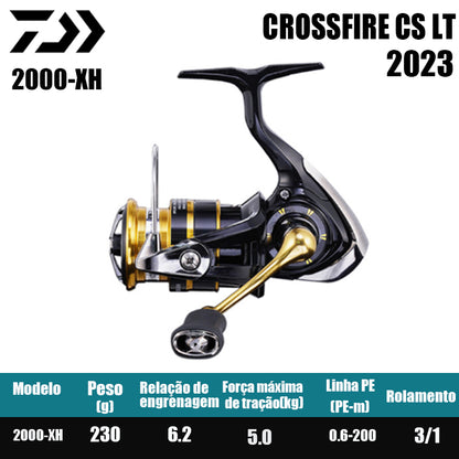 DAIWA 2023 CROSSFIRE LT Spinning Reel Fishing Reel Água doce Peças de pesca de água salgada Origem Vietnã