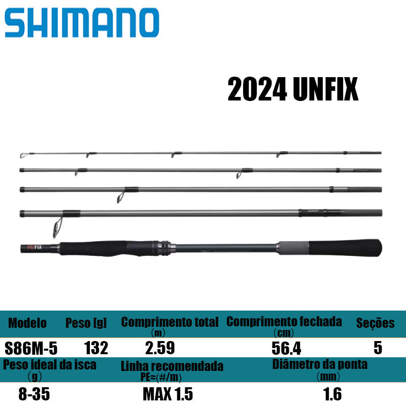 SHIMANO 2024 UNFIX S86M-5 para molinetes de pesca