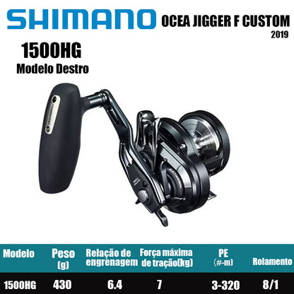SHIMANO 2019 OCEA JIGGER F CUSTOM 1500HG Modelo Destro