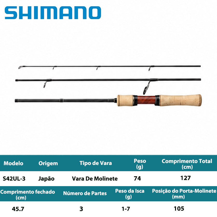 SHIMANO 2020 CARDIFF NATIVE SPECIAL S42UL-3  Vara De Molinete