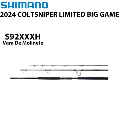 SHIMANO 2024 COLTSNIPER LIMITED BIG GAME S92XXXH Vara De Molinete