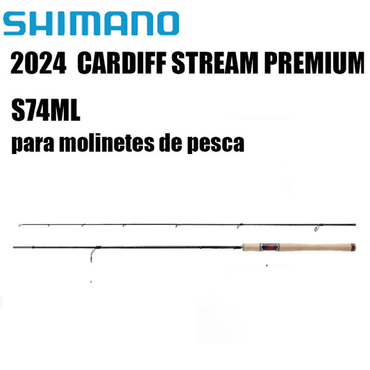 SHIMANO 2024  CARDIFF STREAM PREMIUM S74ML para molinetes de pesca
