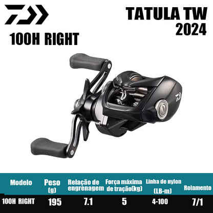 Carretilha De Arremesso DAIWA 2024 TATULA  TW 100Série, Peça De Reposição Para Pesca Em Água Doce E Salgada. Local De Produção: Tailândia