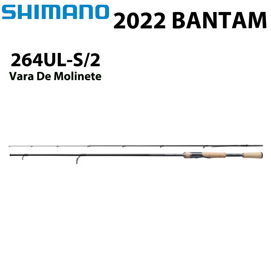 SHIMANO 2022 BANTAM 264UL-S/2 Vara De Molinete