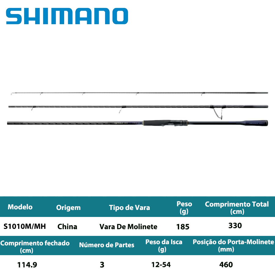SHIMANO 2026 NESSA XR S1010M/MH Vara De Molinete