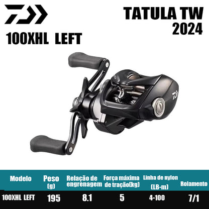 Carretilha De Arremesso DAIWA 2024 TATULA  TW 100Série, Peça De Reposição Para Pesca Em Água Doce E Salgada. Local De Produção: Tailândia