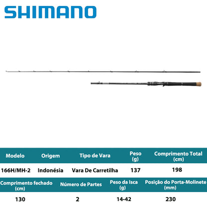 SHIMANO 2025 CAPTURE 166H/MH-2 Vara De Carretilha