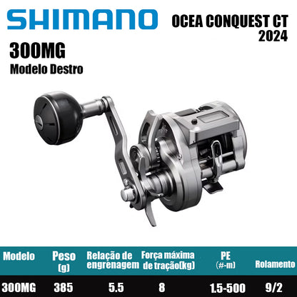 SHIMANO 2024 OCEA CONQUEST CT 300MG Modelo Destro