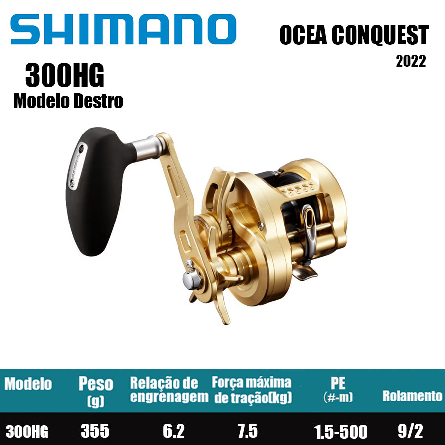 SHIMANO 2022 OCEA CONQUEST 300HG Modelo Destro