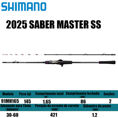 SHIMANO 2025 SABER MASTER SS 91MH165 para carretilhas de pesca