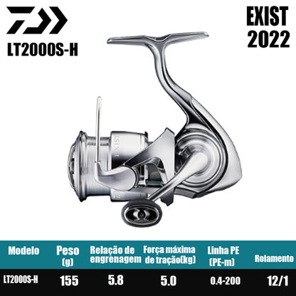 DAIWA 2022 EXIST Molinete De Pesca Spinning Reel Água Doce Água Salgada Peças De Pesca Origem: Japão