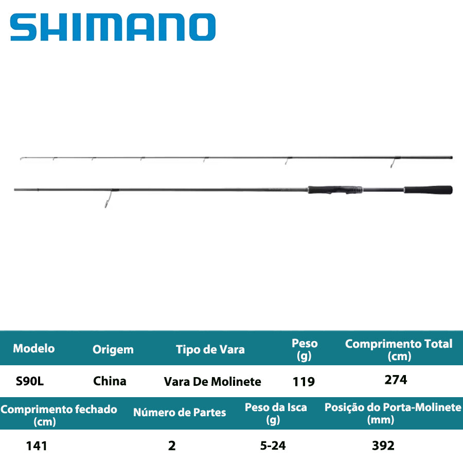 SHIMANO 2024 ENCOUNTER S90L Vara De Molinete