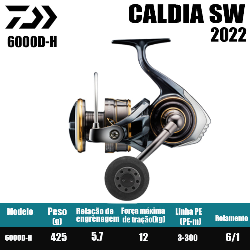 DAIWA 2022 CALDIA SW carrete de pesca carrete de filação de água doce peças de pesca de água salgada Origem China