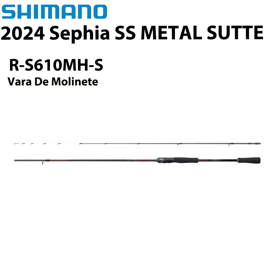 SHIMANO 2024 Sephia SS METAL SUTTE R-S610MH-S Vara De Molinete