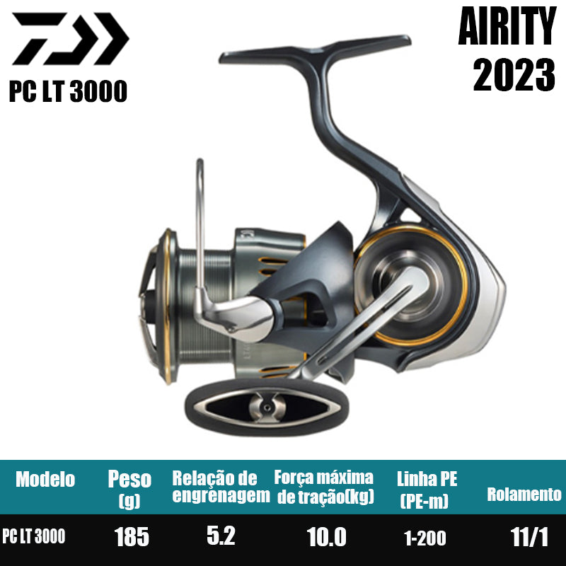DAIWA 2023 AIRITY Molinete De Pesca Spinning Reel Água Doce Água Salgada Peças De Pesca Origem: Japão
