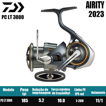DAIWA 2023 AIRITY Molinete De Pesca Spinning Reel Água Doce Água Salgada Peças De Pesca Origem: Japão