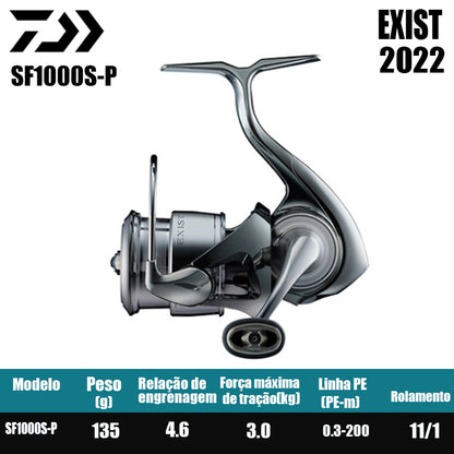 DAIWA 2022 EXIST Molinete De Pesca Spinning Reel Água Doce Água Salgada Peças De Pesca Origem: Japão