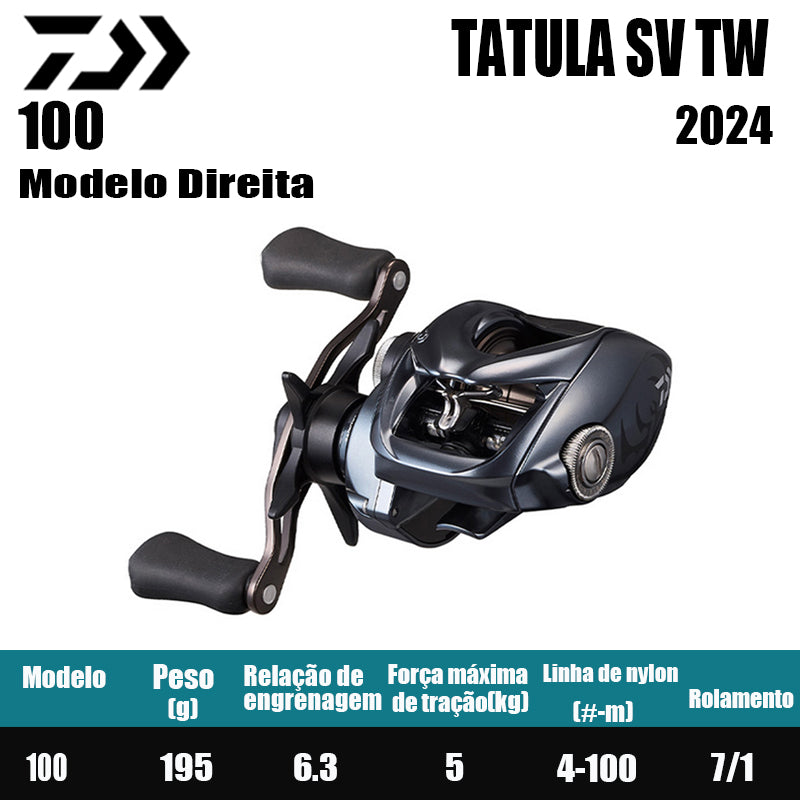 DAIWA 2024 TATULA SV TW 100 Modelo Direita