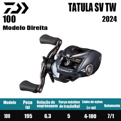 DAIWA 2024 TATULA SV TW 100 Modelo Direita