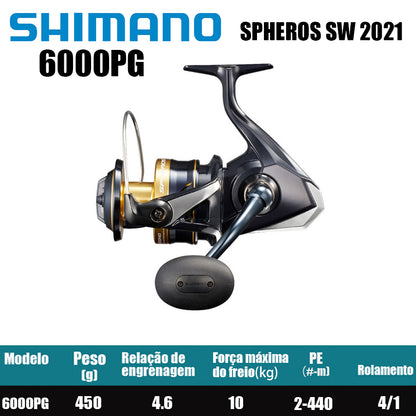SHIMANO 2021 SPHEROS SW 6000PG