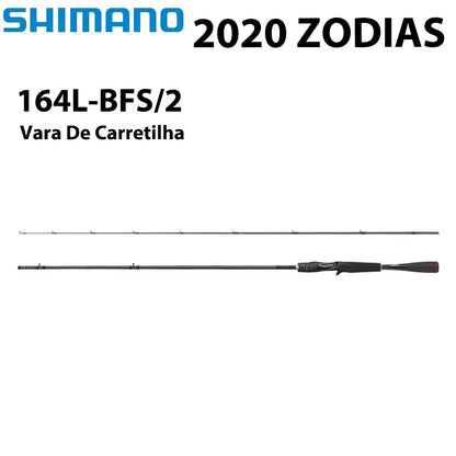 SHIMANO 2020 ZODIAS 164L-BFS/2 Vara De Carretilha