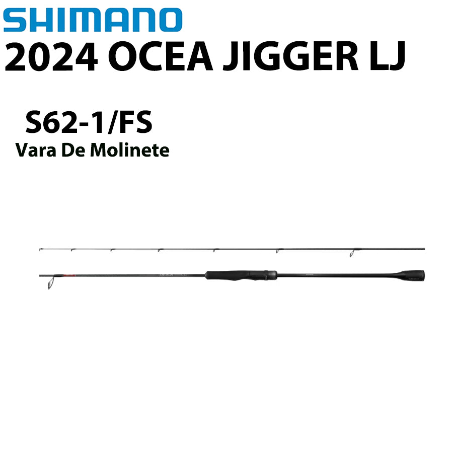 SHIMANO 2024 OCEA JIGGER LJ S62-1/FS Vara De Molinete