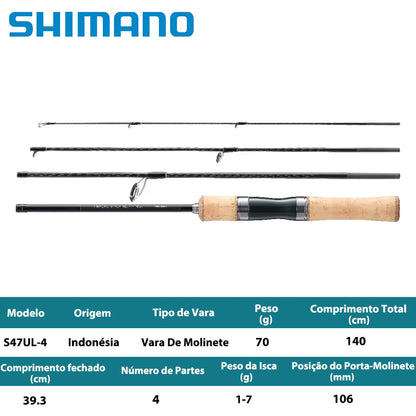 SHIMANO 2024 TROUT ONE NS S47UL-4 Vara De Molinete