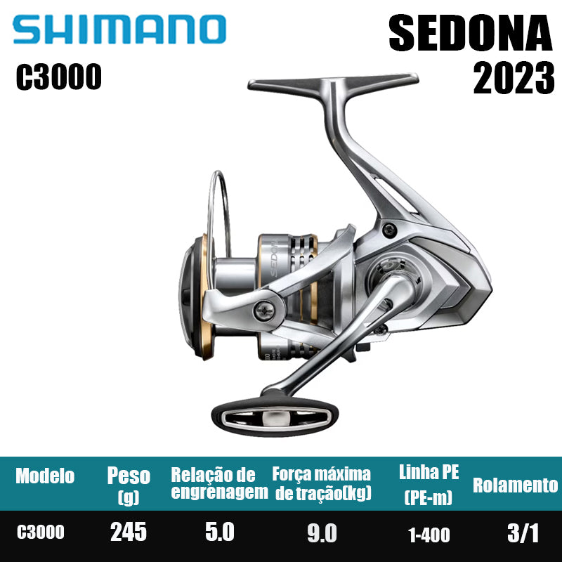 SHIMANO 2023 SEDONA carretel de pesca spinning carretel de água doce peças de pesca de água salgada Origem: Malásia