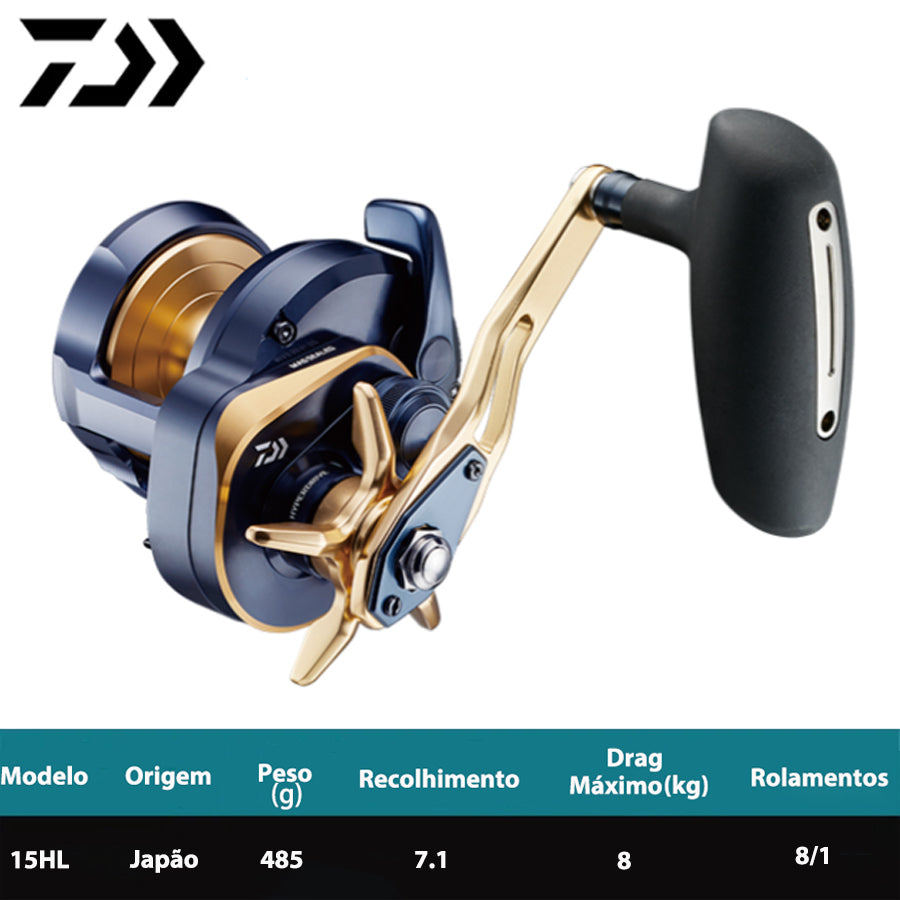 DAIWA 2022 SALTIGA 15HL Carretilha Esquerda