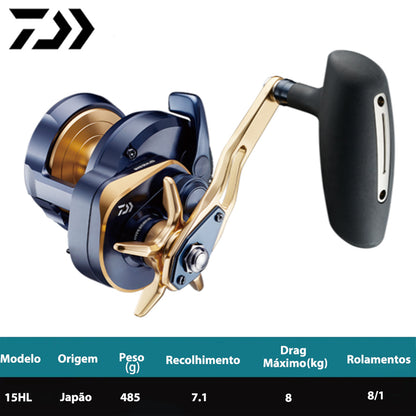 DAIWA 2022 SALTIGA 15HL Carretilha Esquerda