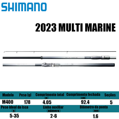 SHIMANO 2023 MULTI MARINE M400 para molinetes de pesca