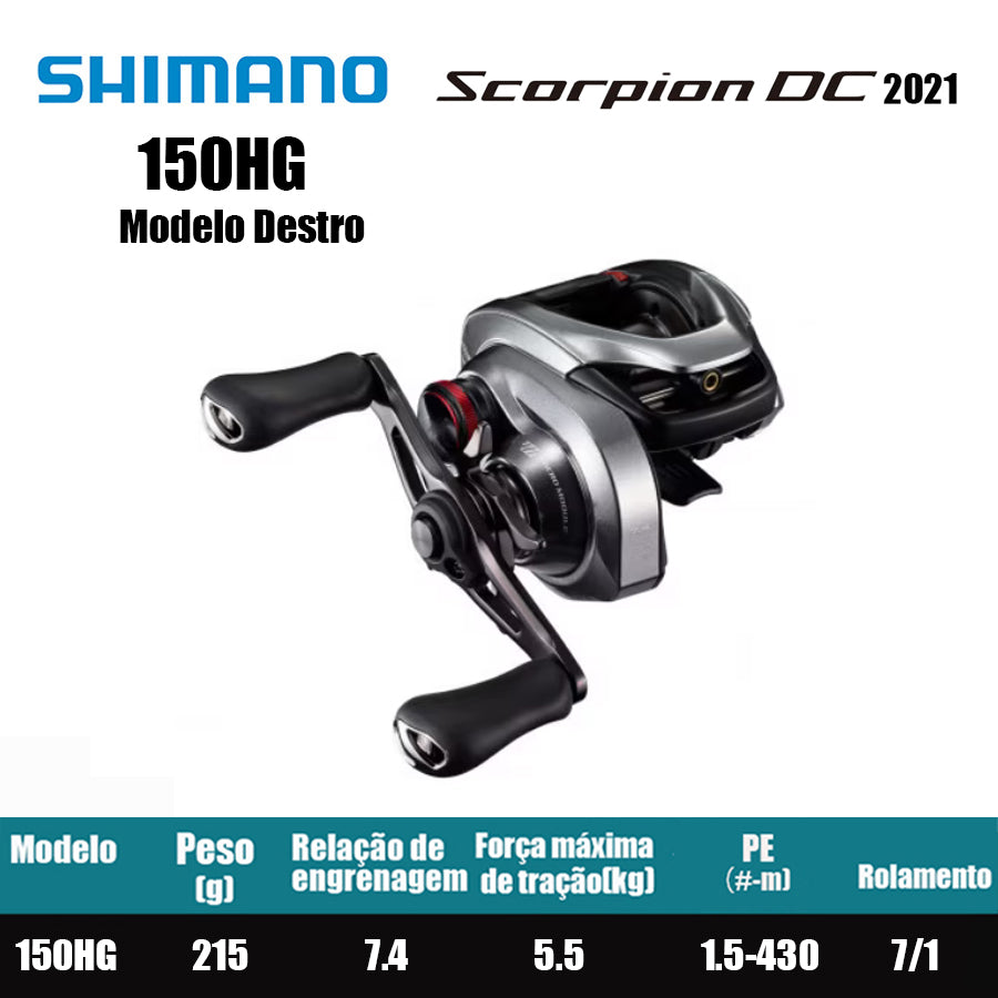 SHIMANO 2021 Scorpion DC 150HG Modelo Destro
