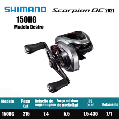 SHIMANO 2021 Scorpion DC 150HG Modelo Destro