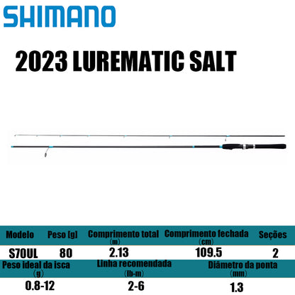 SHIMANO 2023 LUREMATIC SALT S70UL para molinetes de pesca