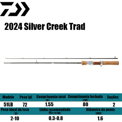 DAIWA 2024 Silver Creek Trad 51LB para carretilhas de pesca